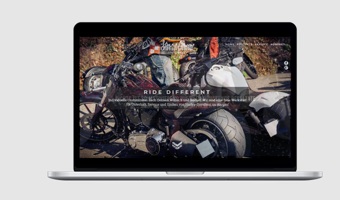 Website Stars & Chrome Custombikes